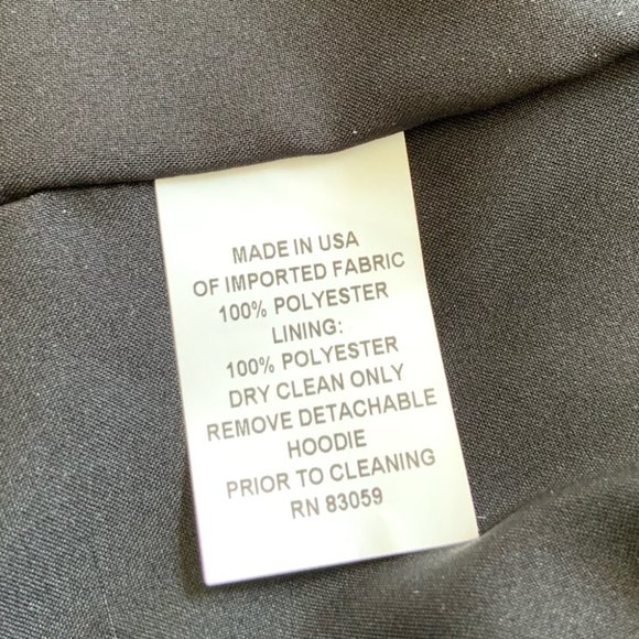 DREW Charcoal Gray Moto Jacket w/Removable Hood size XS - Picture 5 of 6